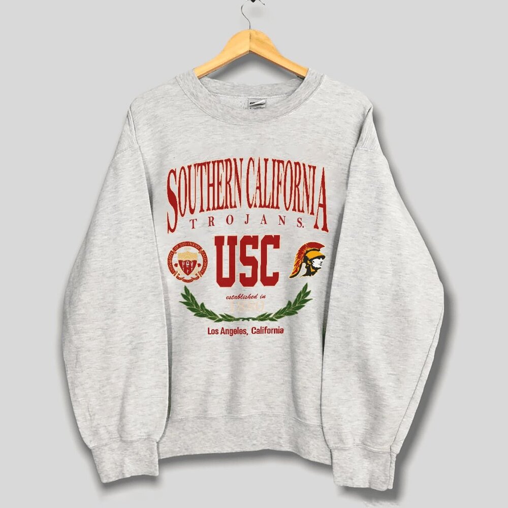 Vintage USC Trojans Sweatshirt, 90s University of Southern California Shirt Tee